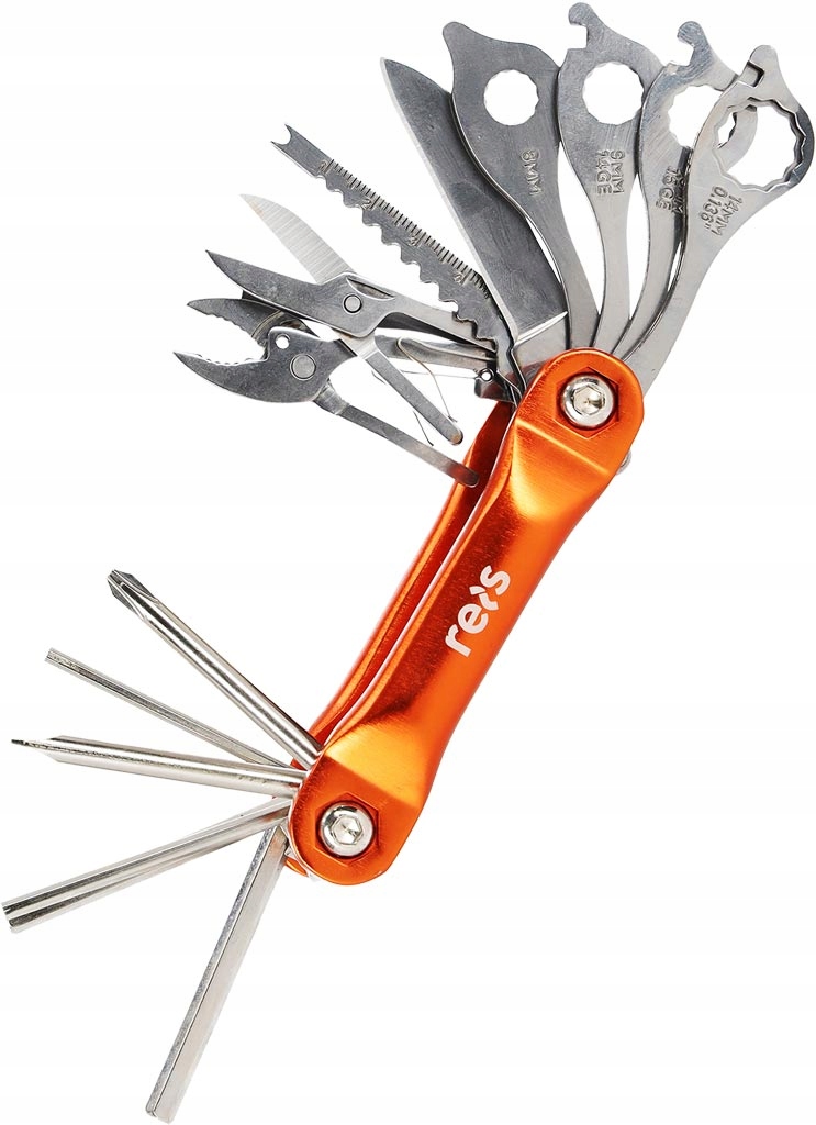 Multitool rowerowy 20 w 1 imbusowe płaskie krzyżaki ostrze francuski