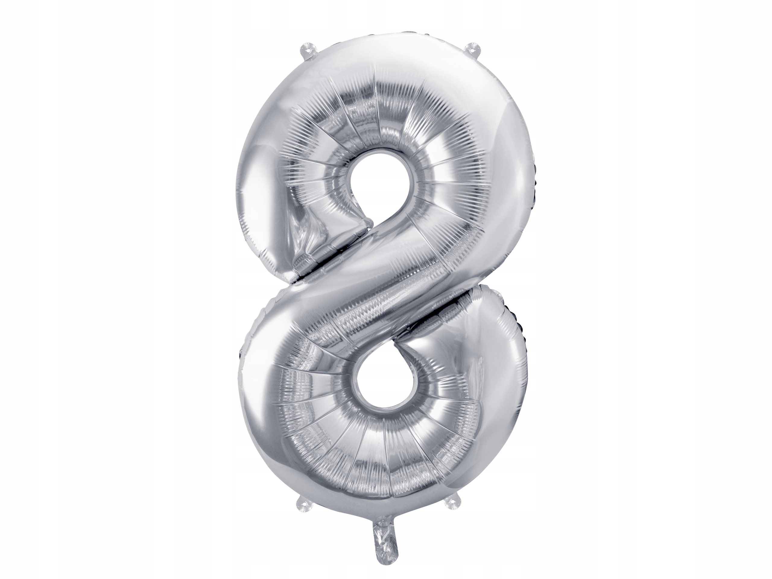 balon cyfra 86cm ''8'' SREBRNY | FB1M-8-018 — 2