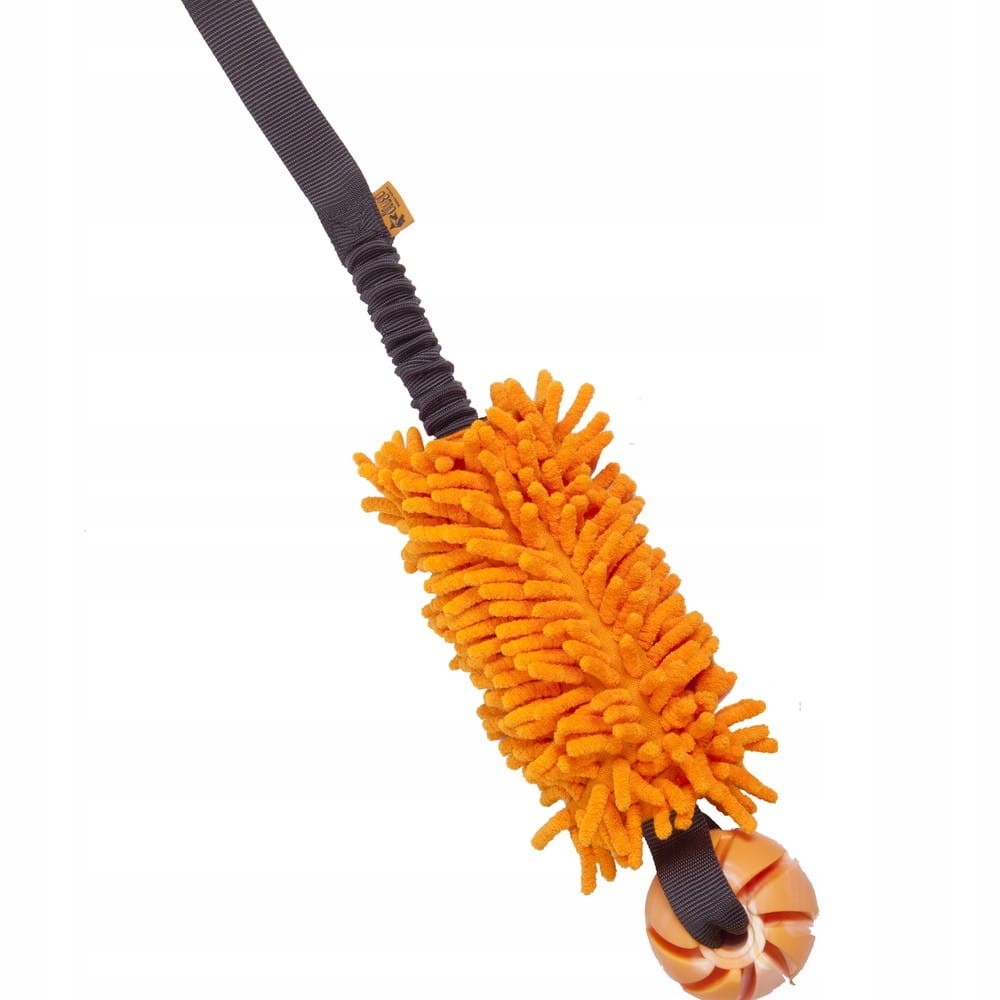 

Gryzak /szarpak Dingo Mop Bungee z piłką Pomarańcz