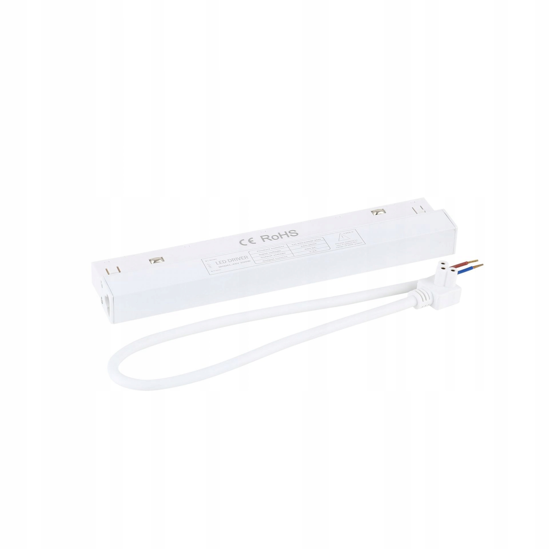 Adaptér napájania Koľajnicový kábel biely Magnetic Easy Metal 4.5 cm Tk Lighting