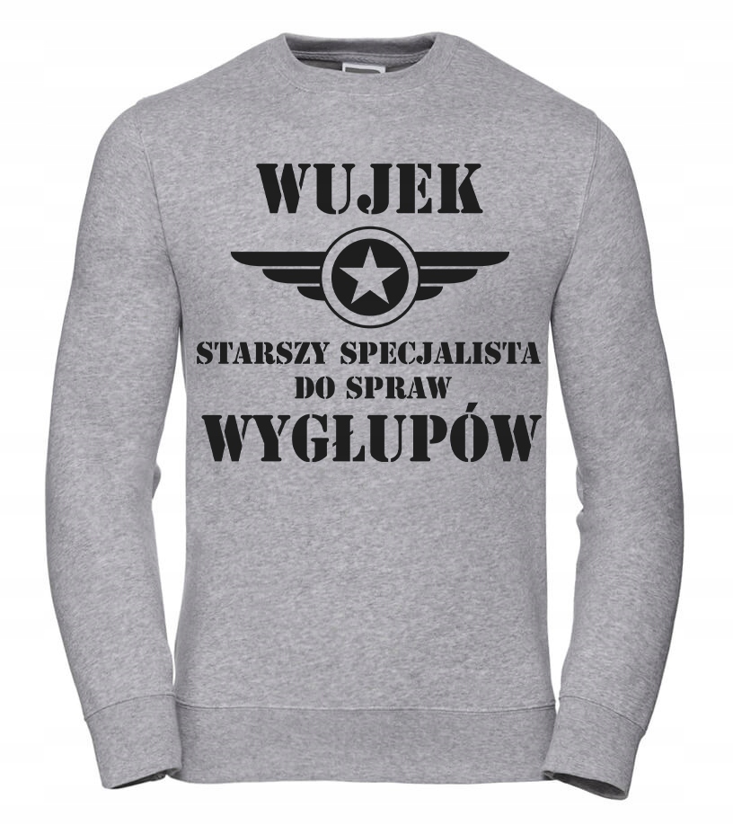 Pánská Mikina Strýc Specialista na blbosti XL Šedá Pro něj Chlapa M