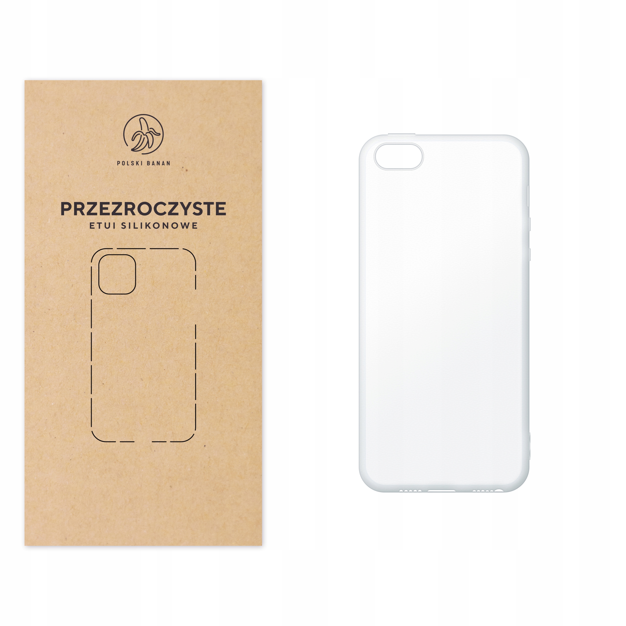 

Etui silikonowe Polski Banan do iPhone 5 5s Se