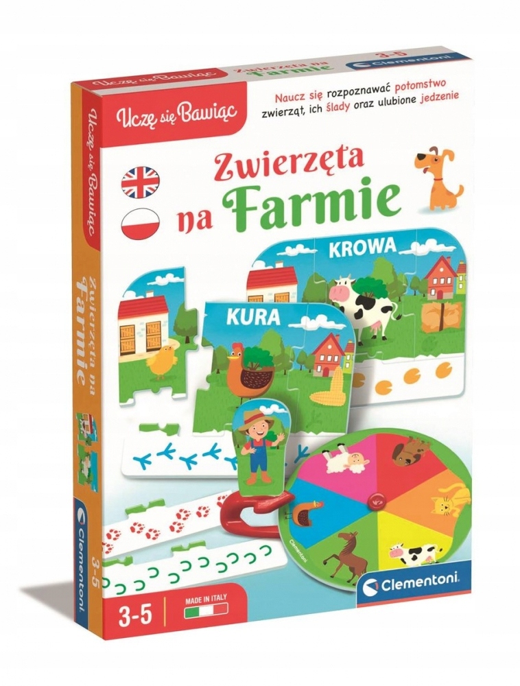 Zabawka Edukacyjna Zwierzęta Na Farmie Clementoni