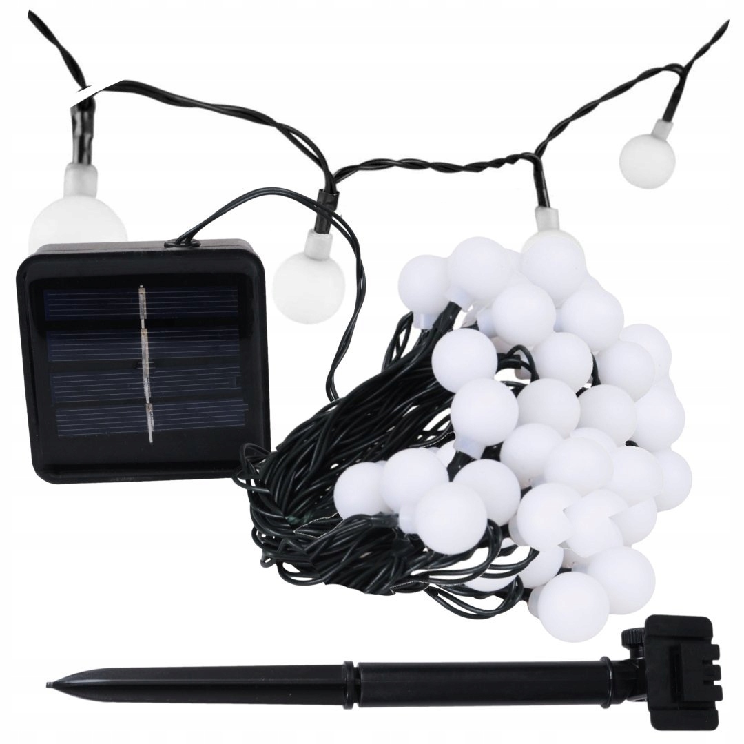 

Girlanda Solarna Ogrodowa Żarówki Kulk 50x Led