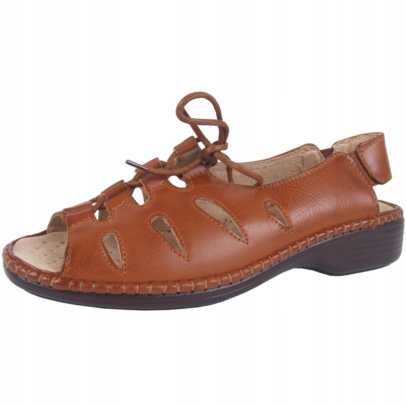 

Sandały sznurowane wkł.SKÓRA szersze Wojtyłko