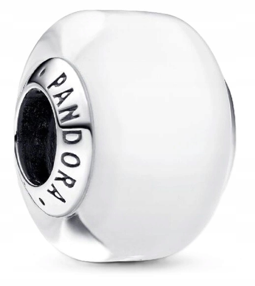 Charms Pandora 793118C00 Mały Z Białego Szkla Murano