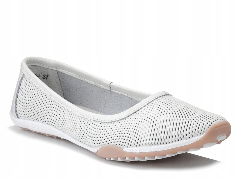 

Baleriny damskie skórzane Filippo DP3681 białe 38
