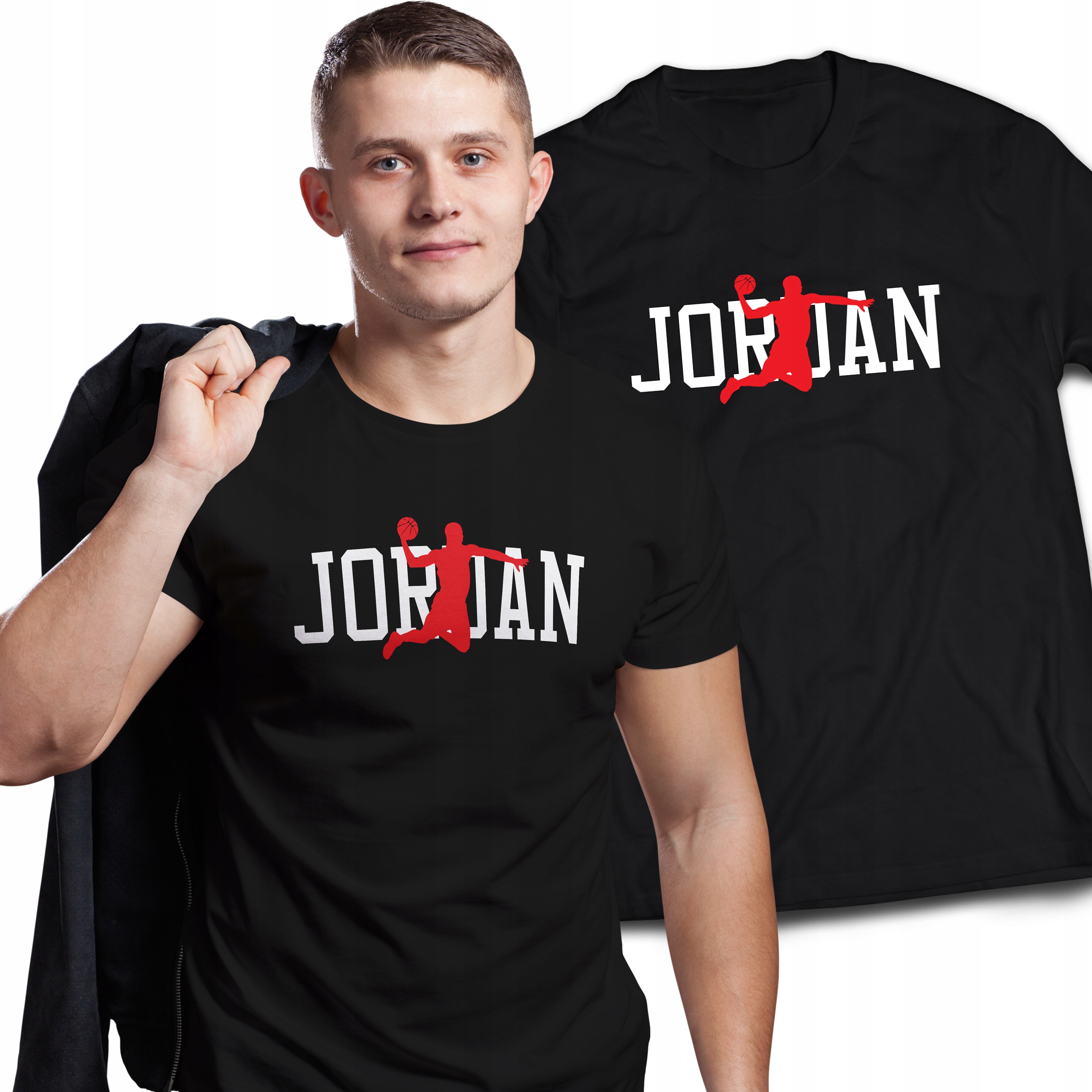 

Koszulka Męska T-shirt Bawełna Jordan Nba roz M