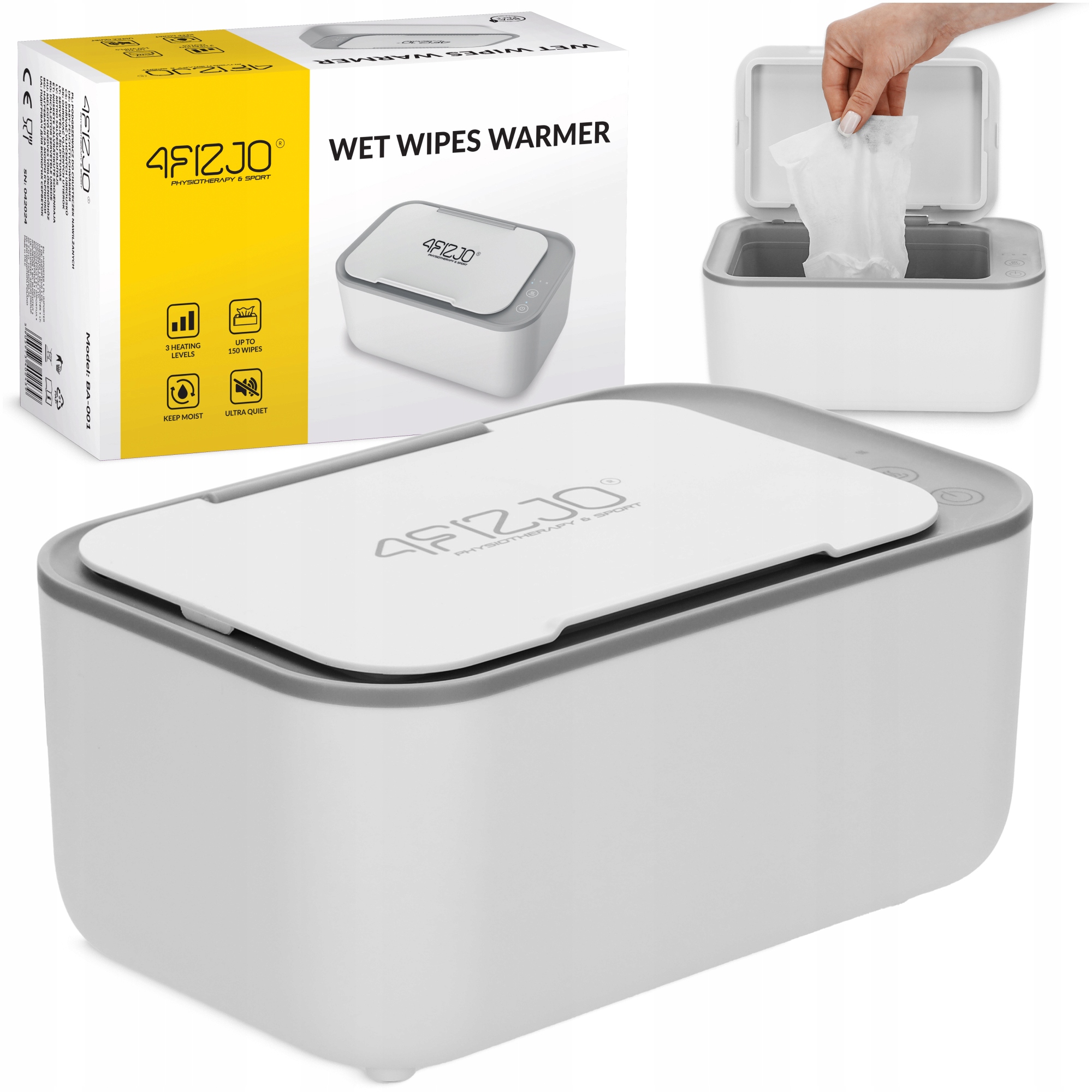 PODGRZEWACZ DO CHUSTECZEK NAWILŻANYCH PRZENOŚNY PUDEŁKO DLA NIEMOWLĄT