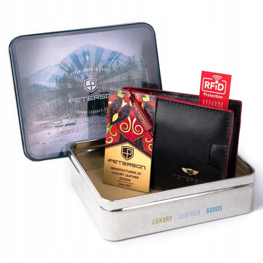 Elegantní pánská peněženka s červeným akcentem!