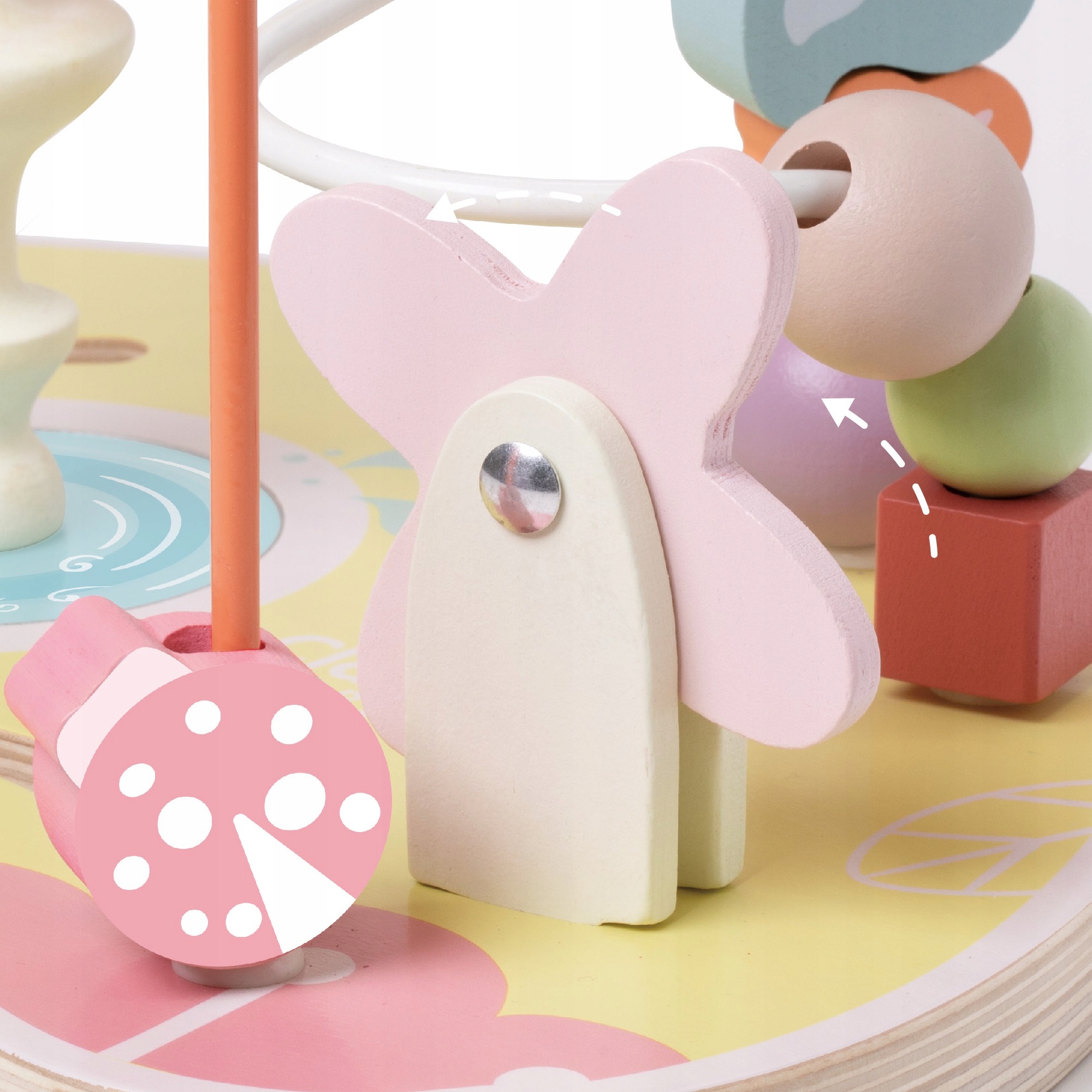 LABIRYNT PRZEPLATANKA MONTESSORI KOSTKA MOTORYCZNA PĘTLA MULA CLASSIC WORLD Wiek dziecka 18 m +