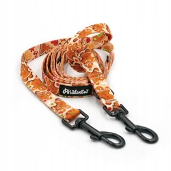 Levně Vodítko pro psa dlouhá přepínací Skořicové perníčky Psiakrew 220 cm