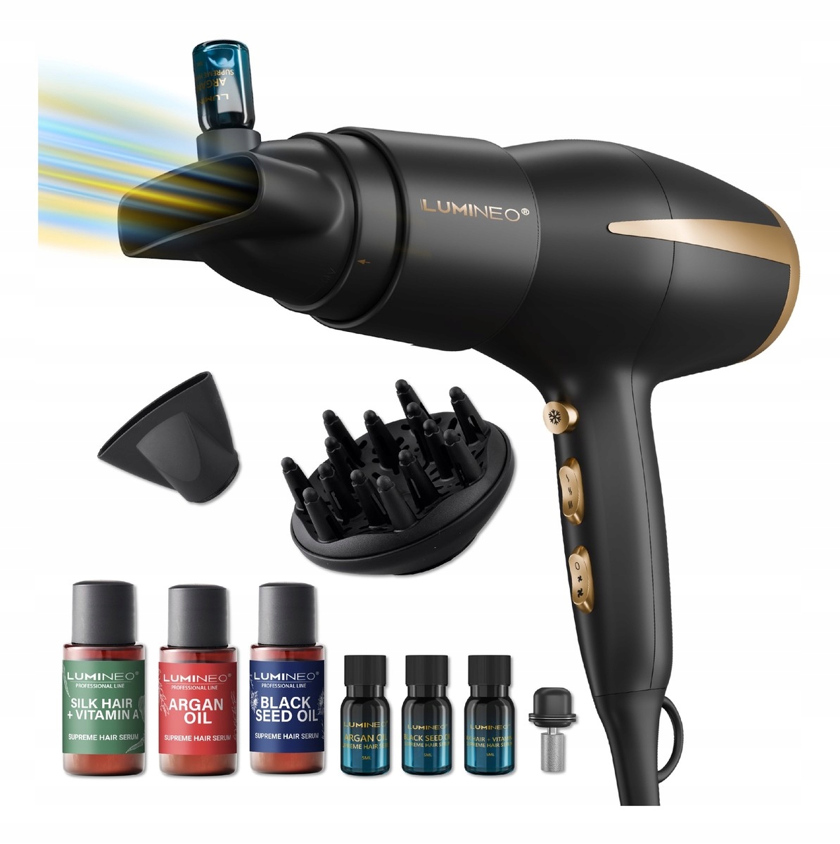 Lumineo Professional Line Sušička s difuzérom na sérum Sada séra