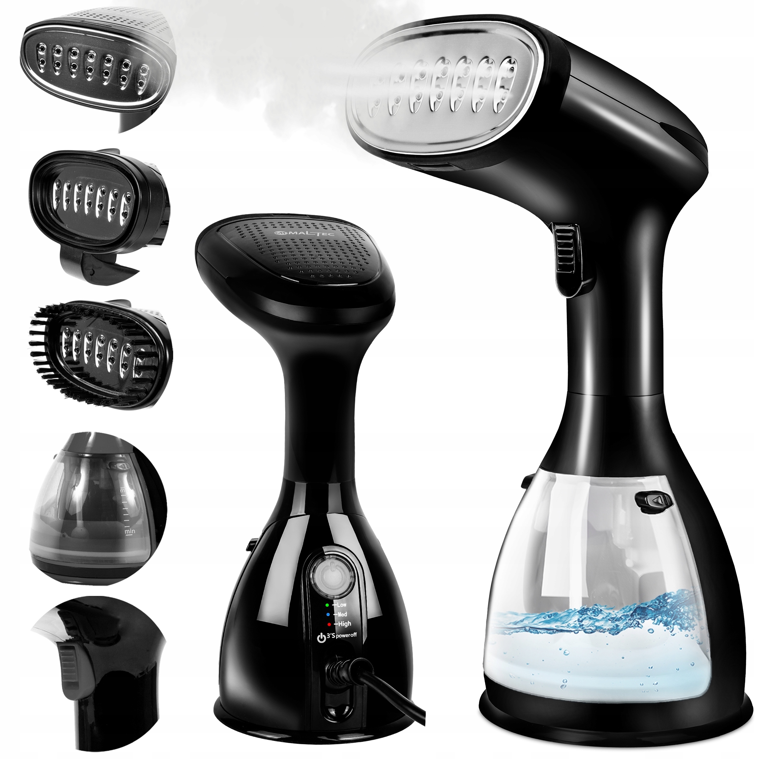 Parownica Żelazko Parowe Do Ubrań Steamer Zestaw Akcesoria Zestaw XL 7W1