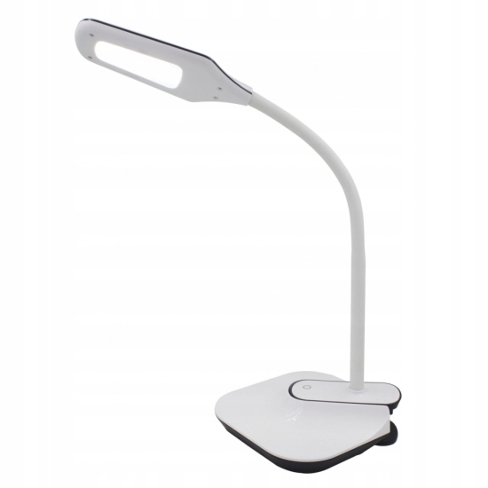 NILSEN LAMPKA BIURKOWA NELLY BIAŁA KLIPS 11,5W LED