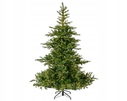 Choinka 180cm Jodła 400 Led Pe biały ciepły gęsta realistyczna święta