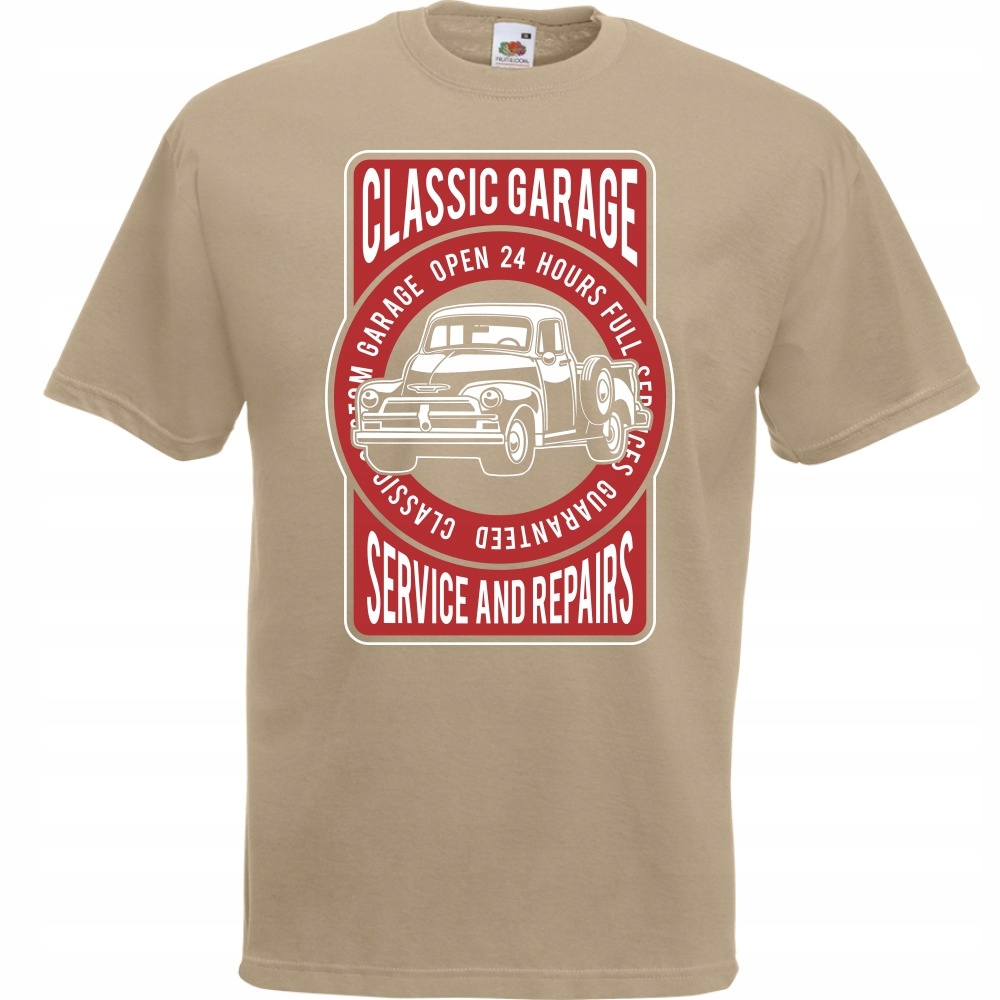 

Koszulka samochód auto oldschool S khaki
