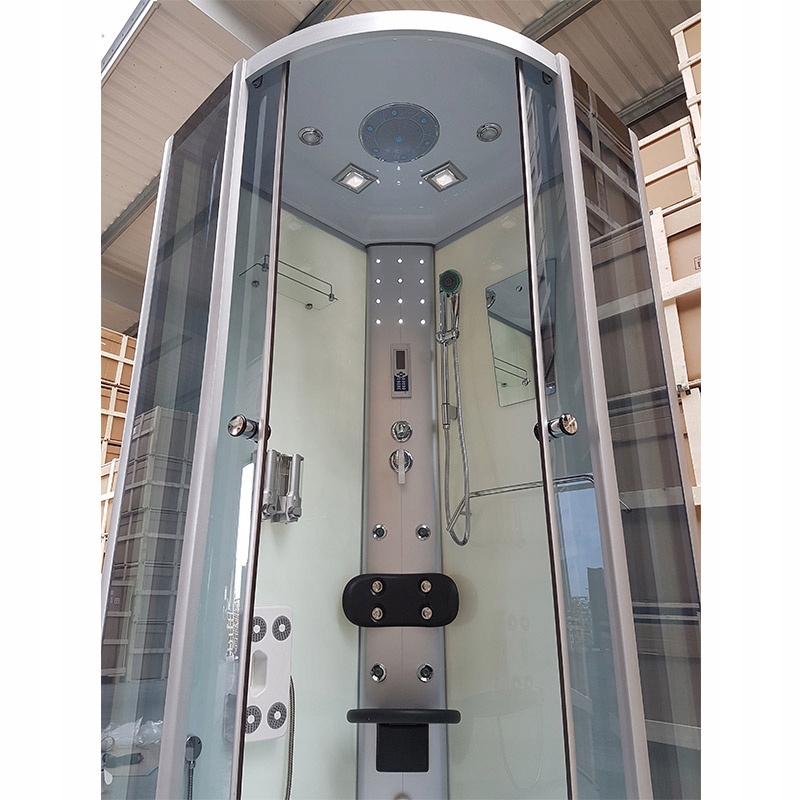 KABINA PRYSZNICOWA Z HYDROMASAŻEM WSH7118W 100x100 CM Wysokość całkowita 215 cm