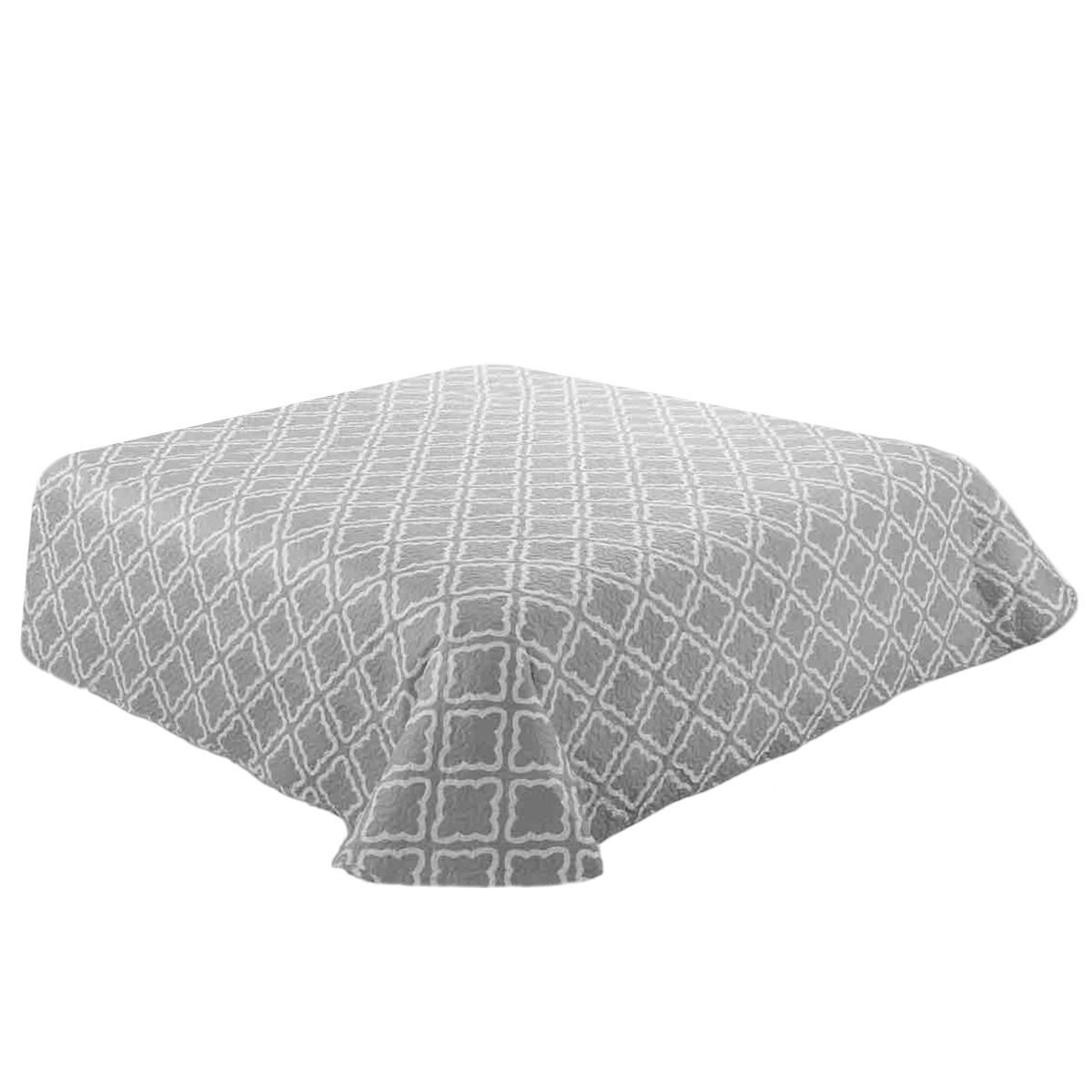 Přikrývka na postel 240x220 prošívaná Clover Šedá