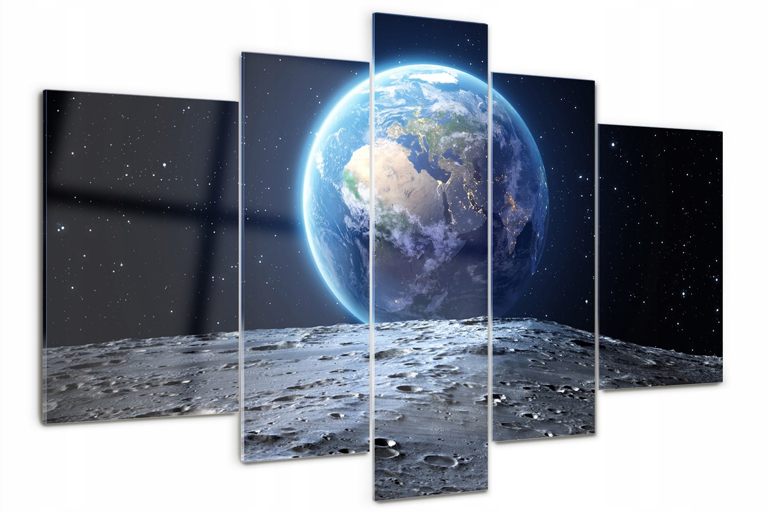 

Obraz szklany tryptyk do salonu Planeta Ziemia