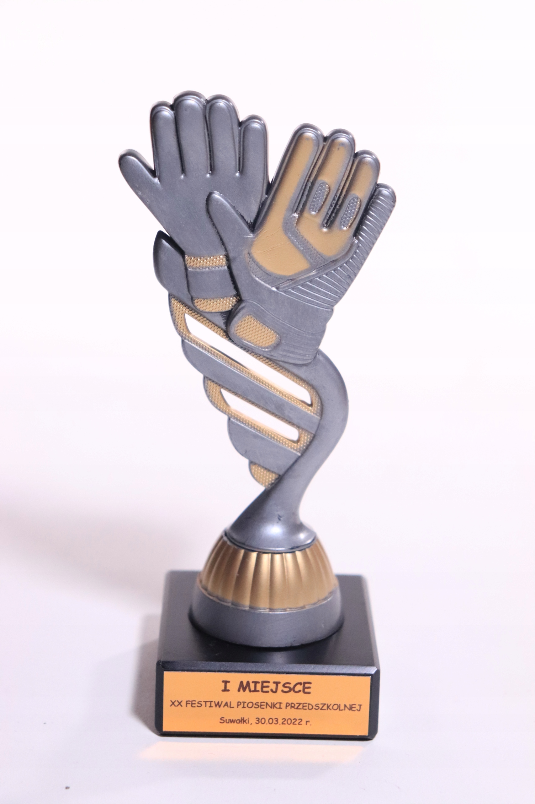 

Statuetka figurka piłka nożna bramkarz 15cm+nadruk