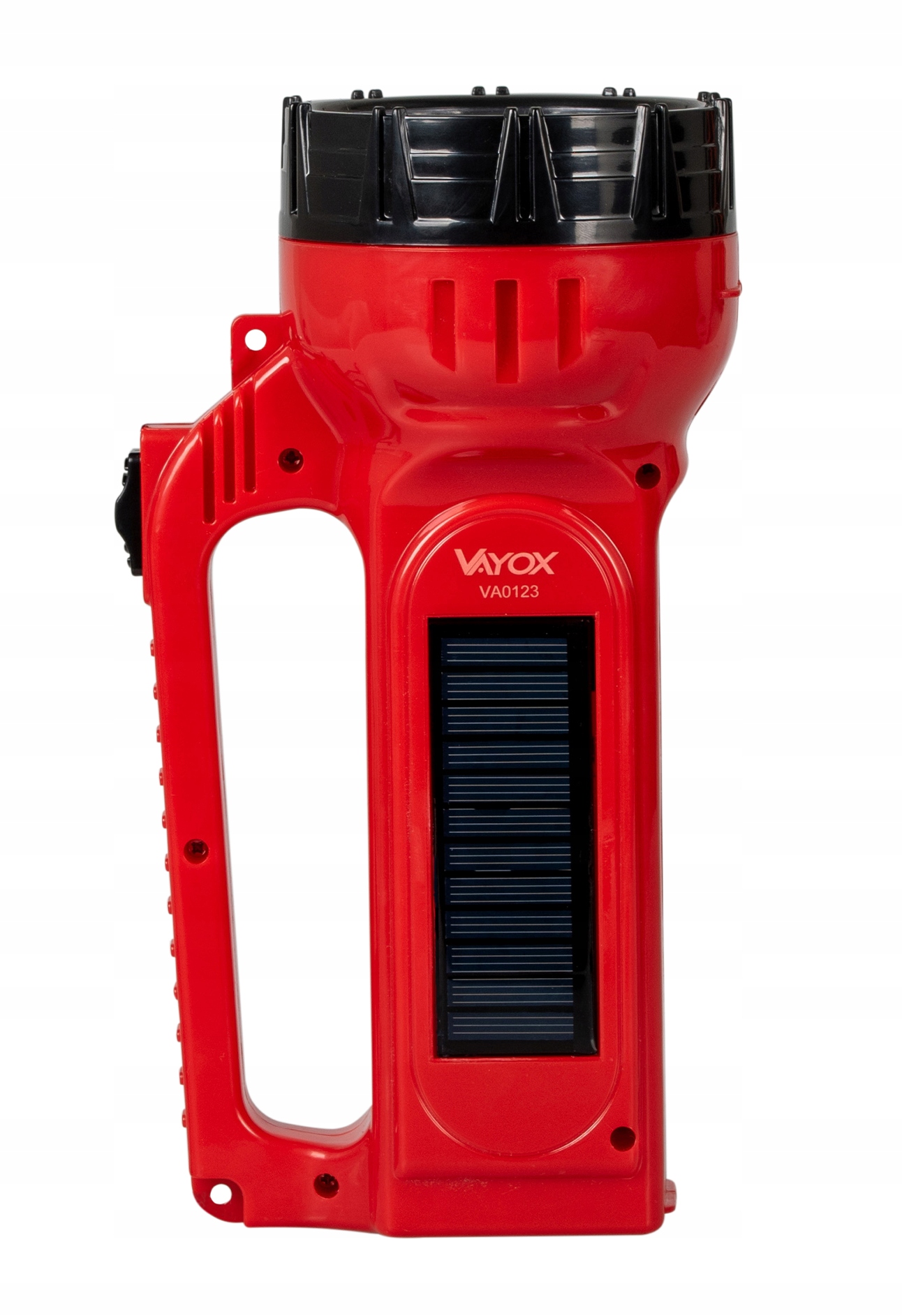 LATARKA LED SOLARNA SZPERACZ AKUMULATOROWA 230V ZE ŚWIATŁEM BOCZNYM VAYOX Marka Vayox