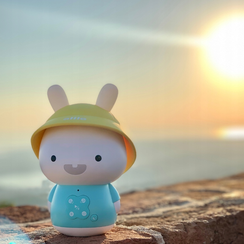 Alilo Króliczek Babay Bunny Bluetooth Głośnik odtwarzacz Mp3 bajki 0-3 lat Wysokość produktu 17 cm