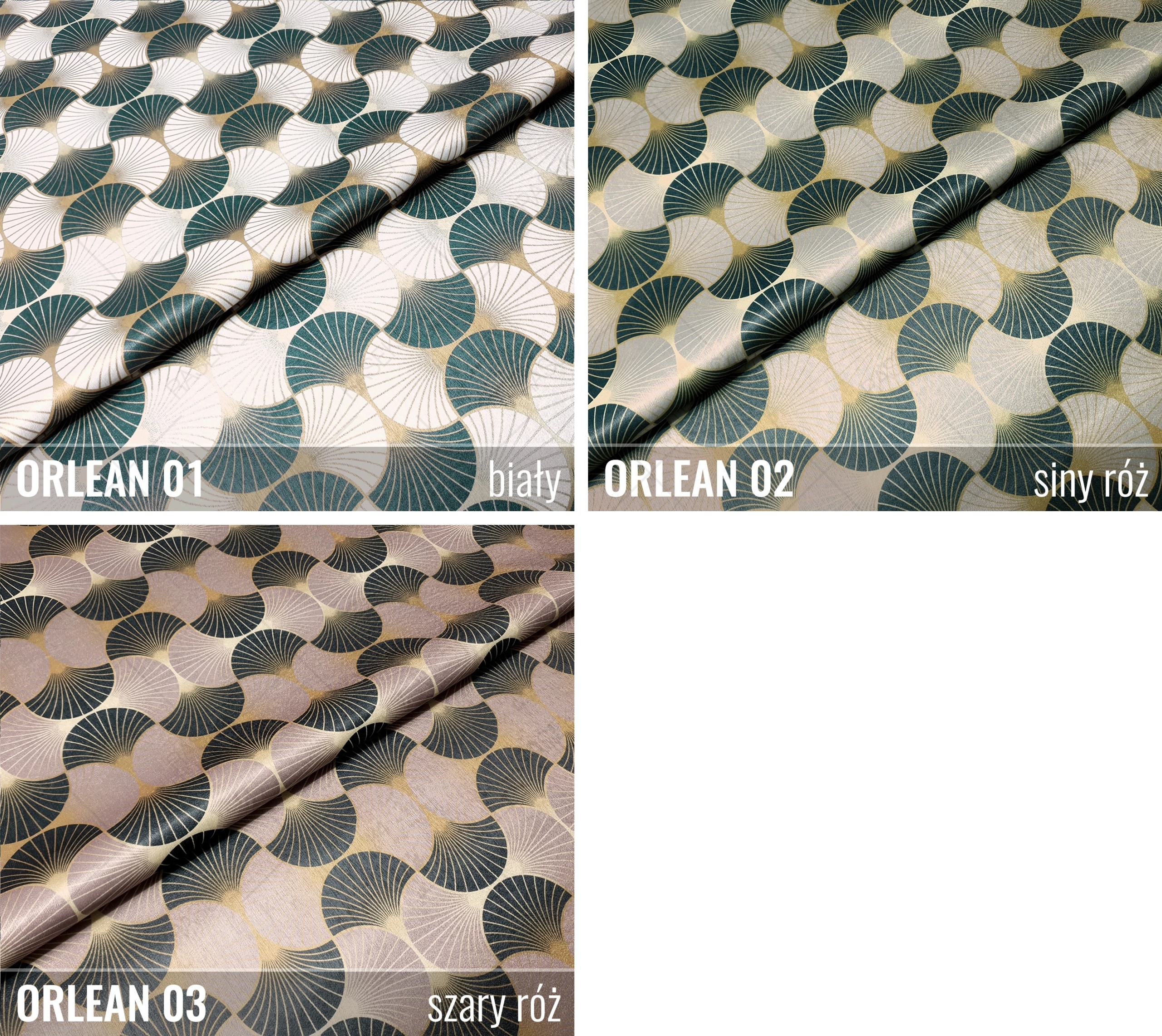 ! TKANINA OBICIOWA metaliczny WZÓR LYON ORLEAN Marka Inna