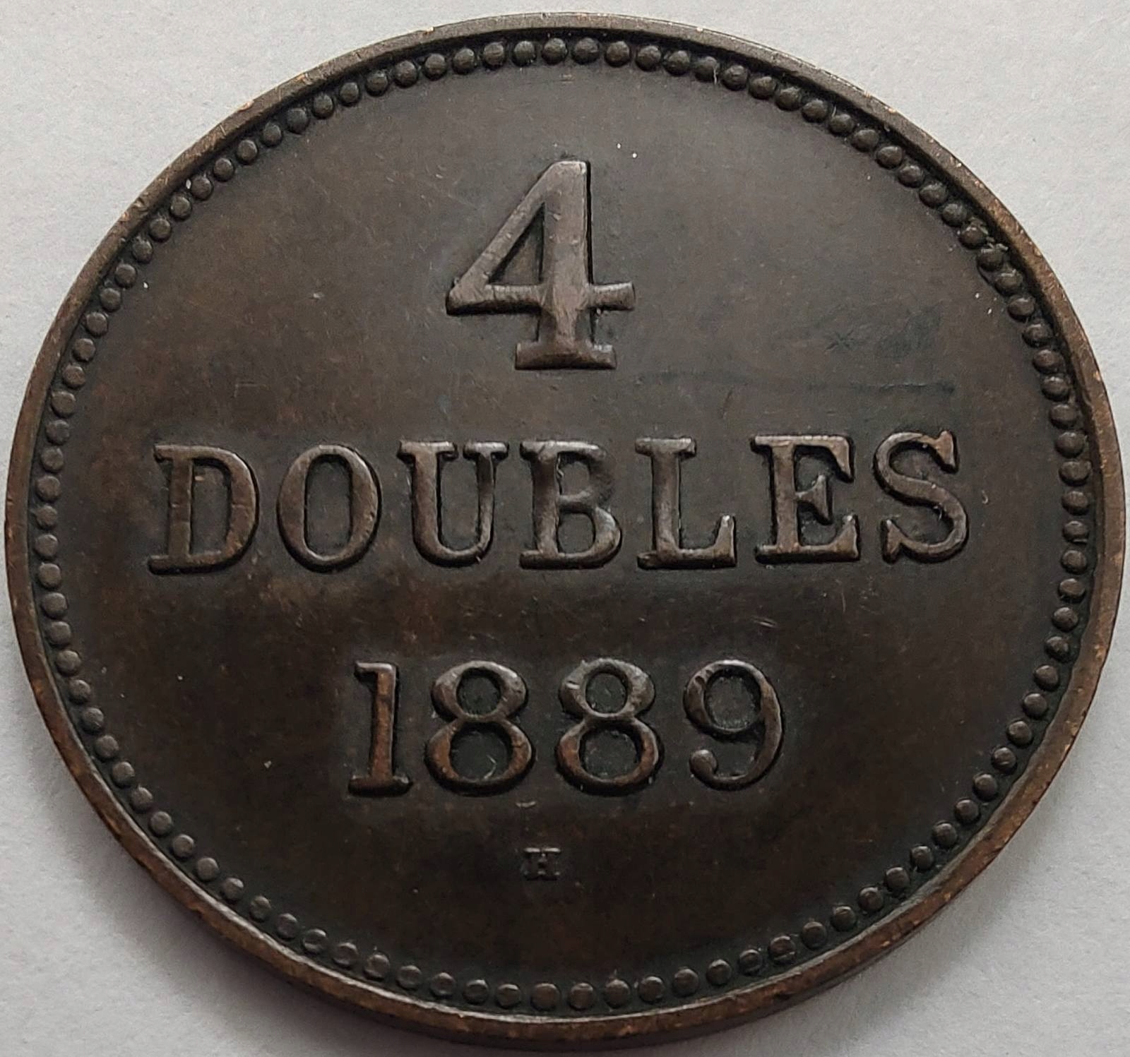 1449 - Guernsey 4 doubles, 1889