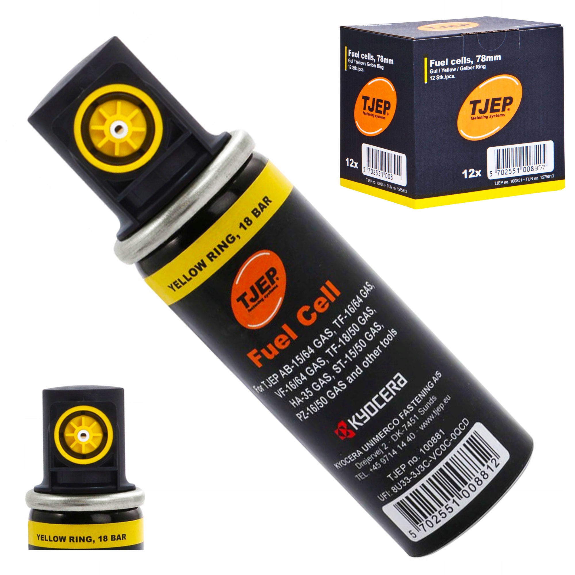 ГАЗ ДЛЯ ГВОЗДЕЙ TJEP YELLOW 30ML 12