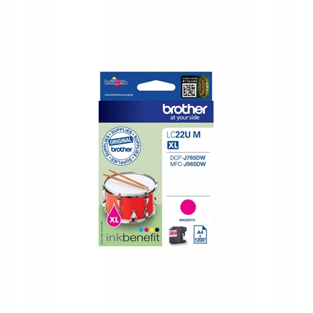 Brother LC-22UM Magenta Wkład Atramentowy 1200 stron
