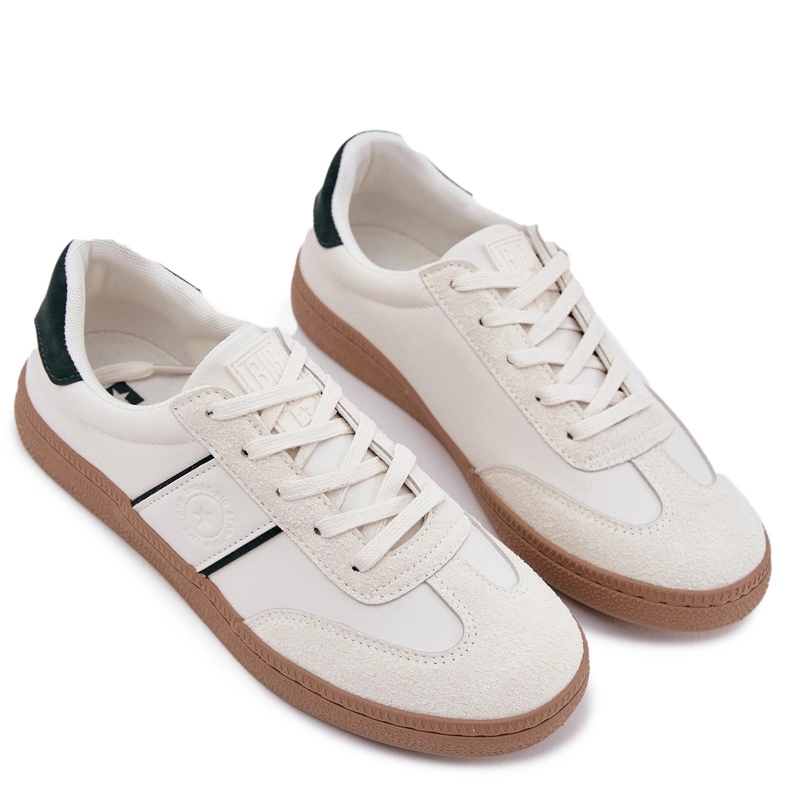 Pánské Nízké Šněrovací Tenisky Big Star SS174078 Bílé 41