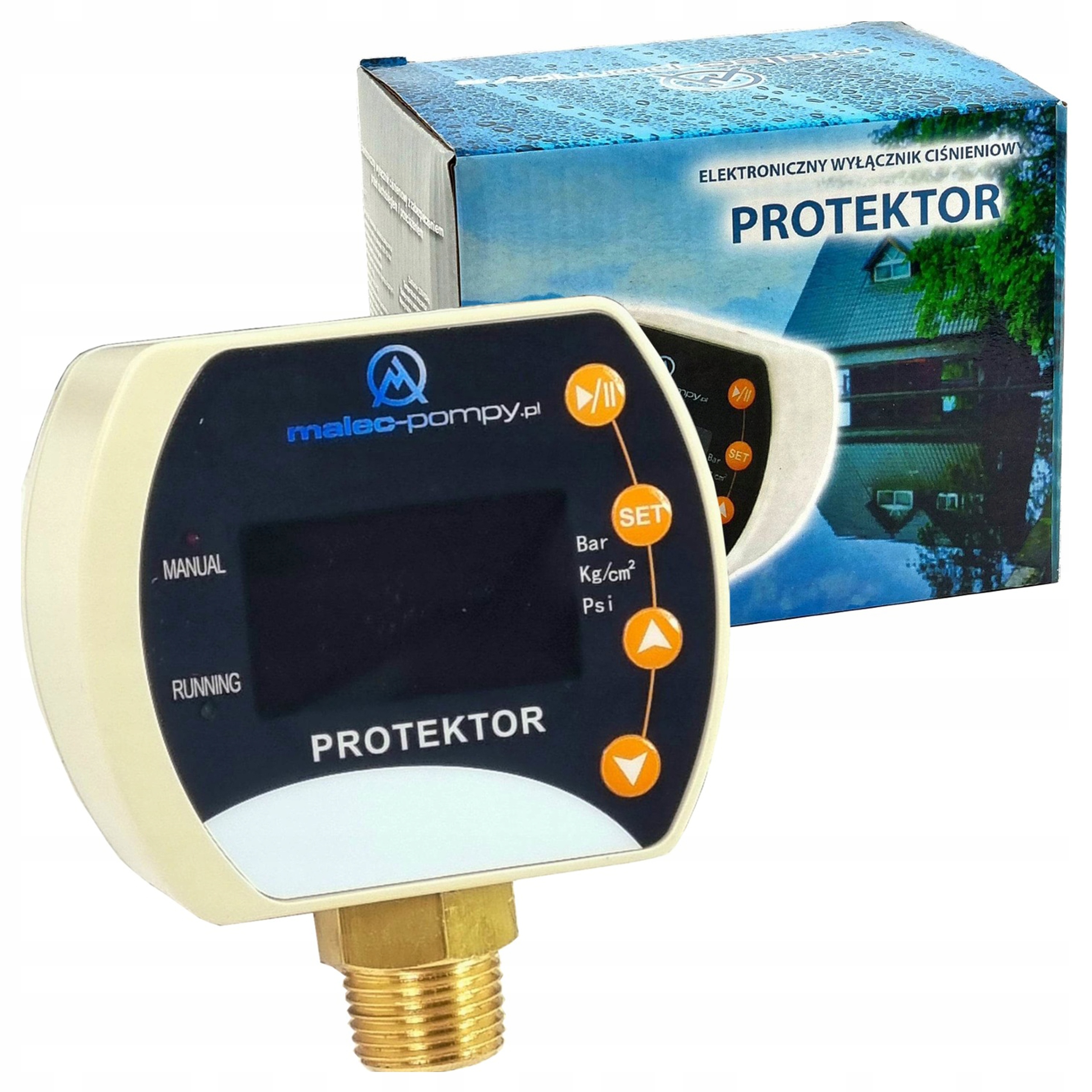 Elektroniczny Wyłącznik Ciśnieniowy Hydrofor LCD Wyłącznik Do Pompy 1/2