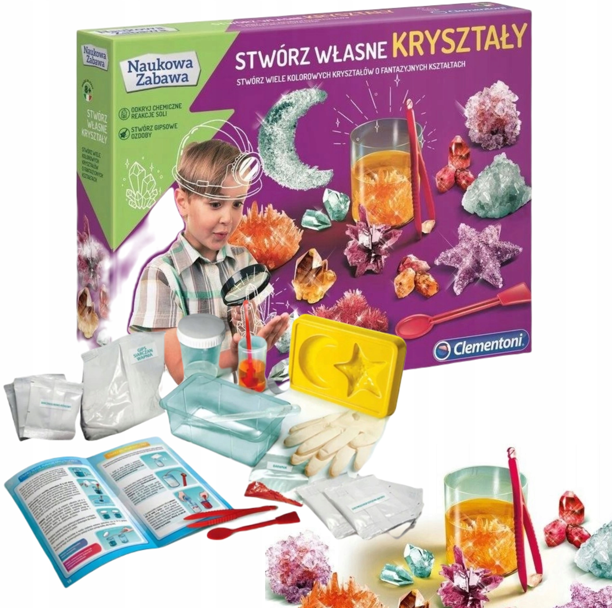 

Stwórz Własne Kryształy Naukowa Zabawa Clementoni