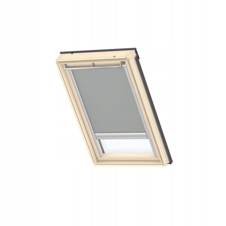 Zatemňovací roleta Velux Dkl MK06 0705S šedá stříbrné vodítka