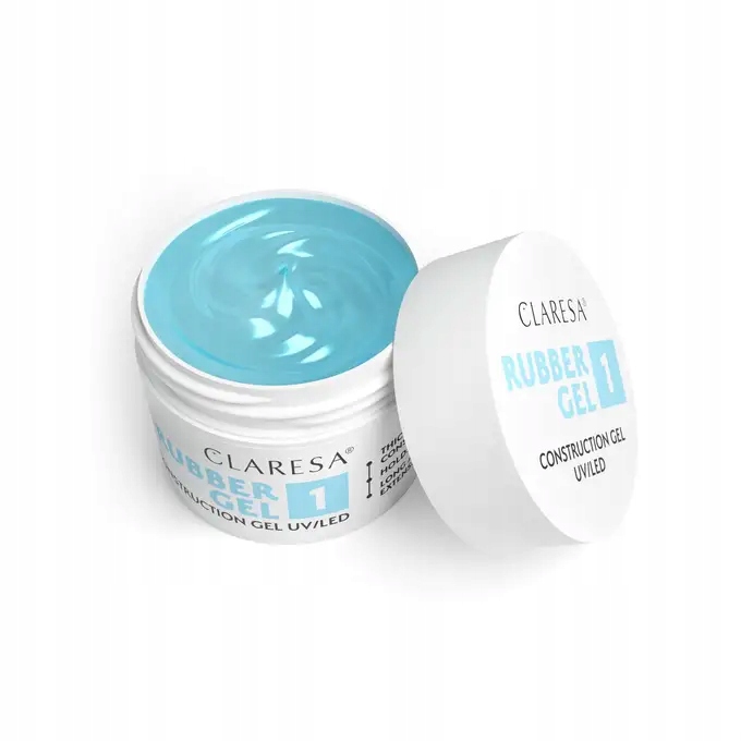 Claresa Rubber 1 Stavební Gel 90 g transparentní