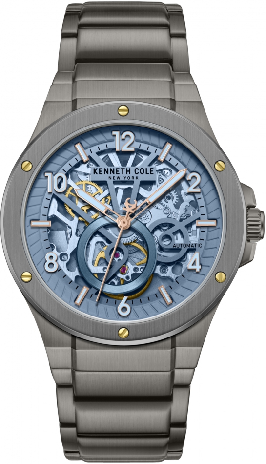 Zegarek męski Kenneth Cole KCWGY0080901 grafitowy klasyczny skeleton