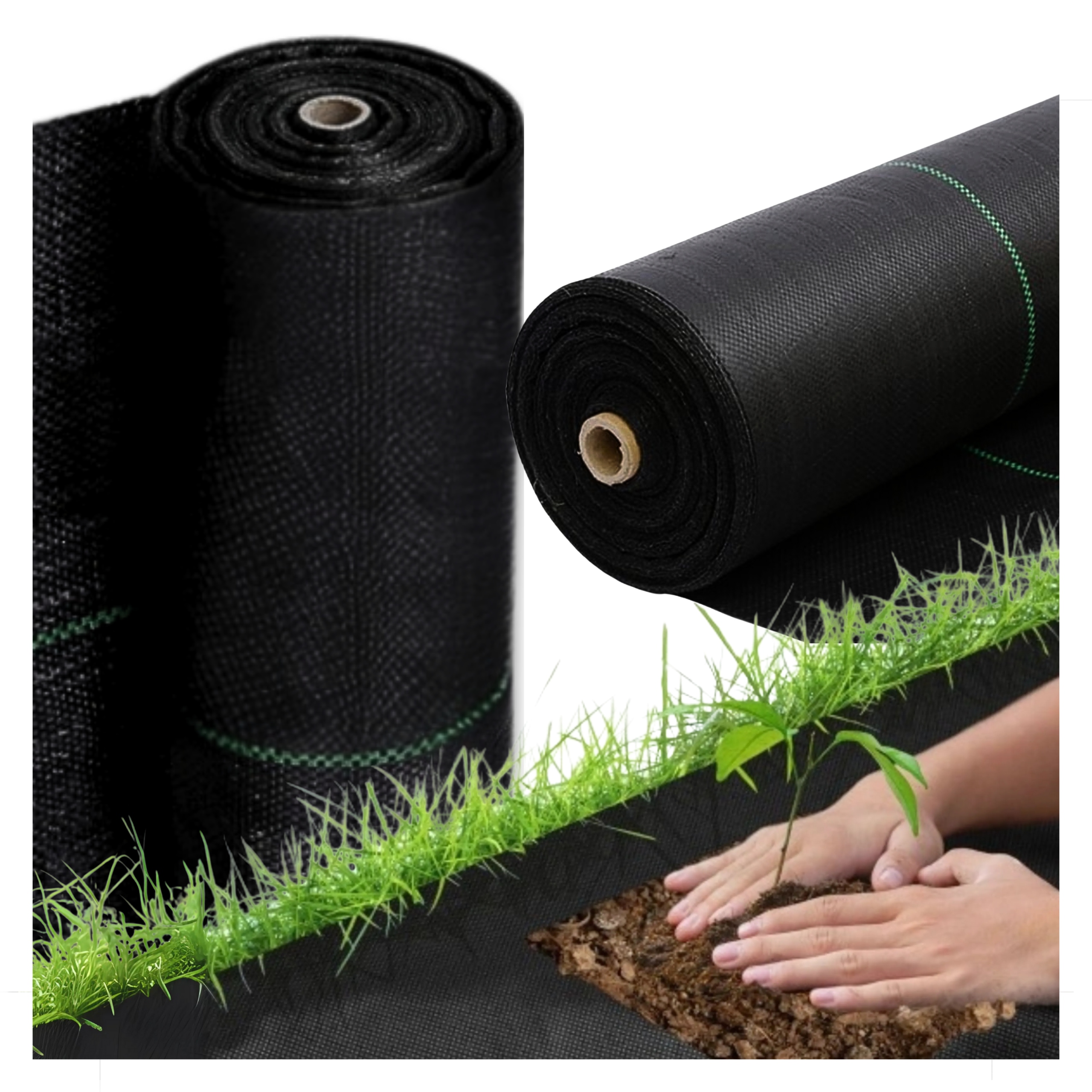 Agrotkanina Czarna 1,6x100 100g Antychwastowa Agrowłóknina Polska Produkcja