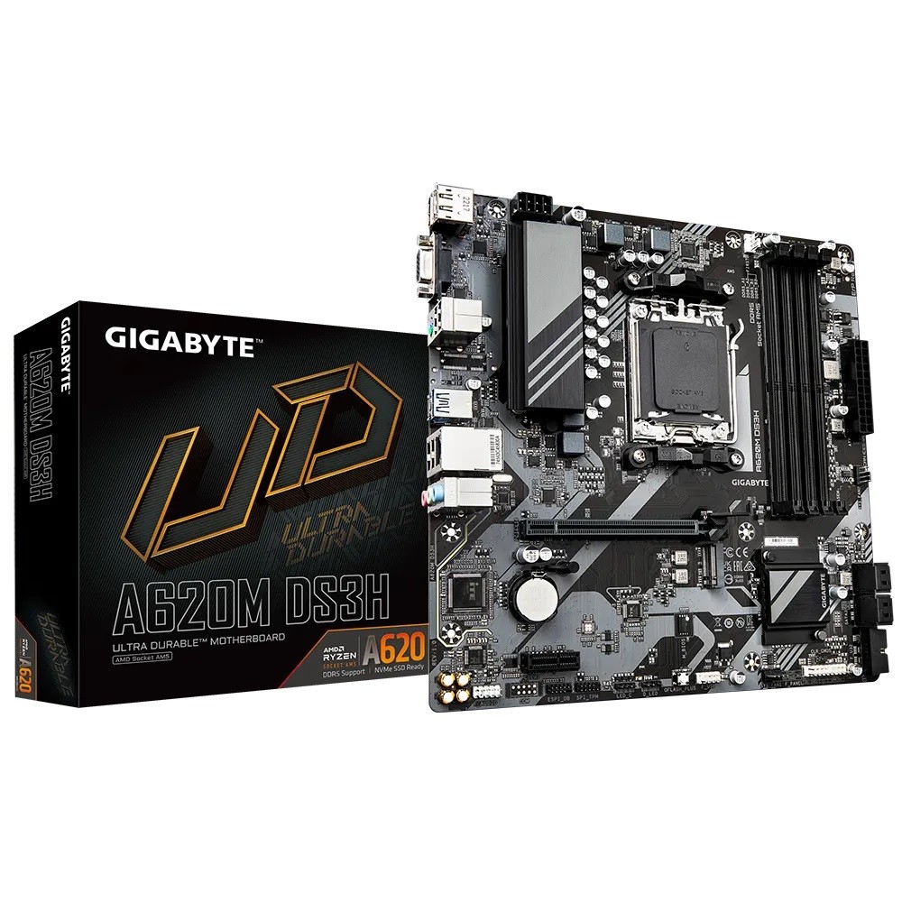 Gigabyte Płyta główna A620M DS3H AM5 4DDR5 Hdmi/dp M.2 mATX