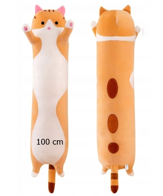 

Długi Kot Beżowy Maskotka Poduszka 100 cm (!) XXL