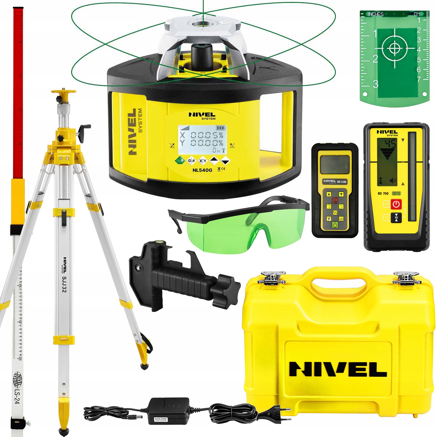 NIWELATOR LASEROWY NIVEL NL540G DIGITAL SJJ32 ŁATA