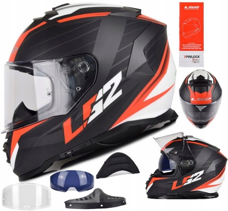 Integrálna Motocyklová Prilba LS2 FF800 Storm II Nerve M. Black Red