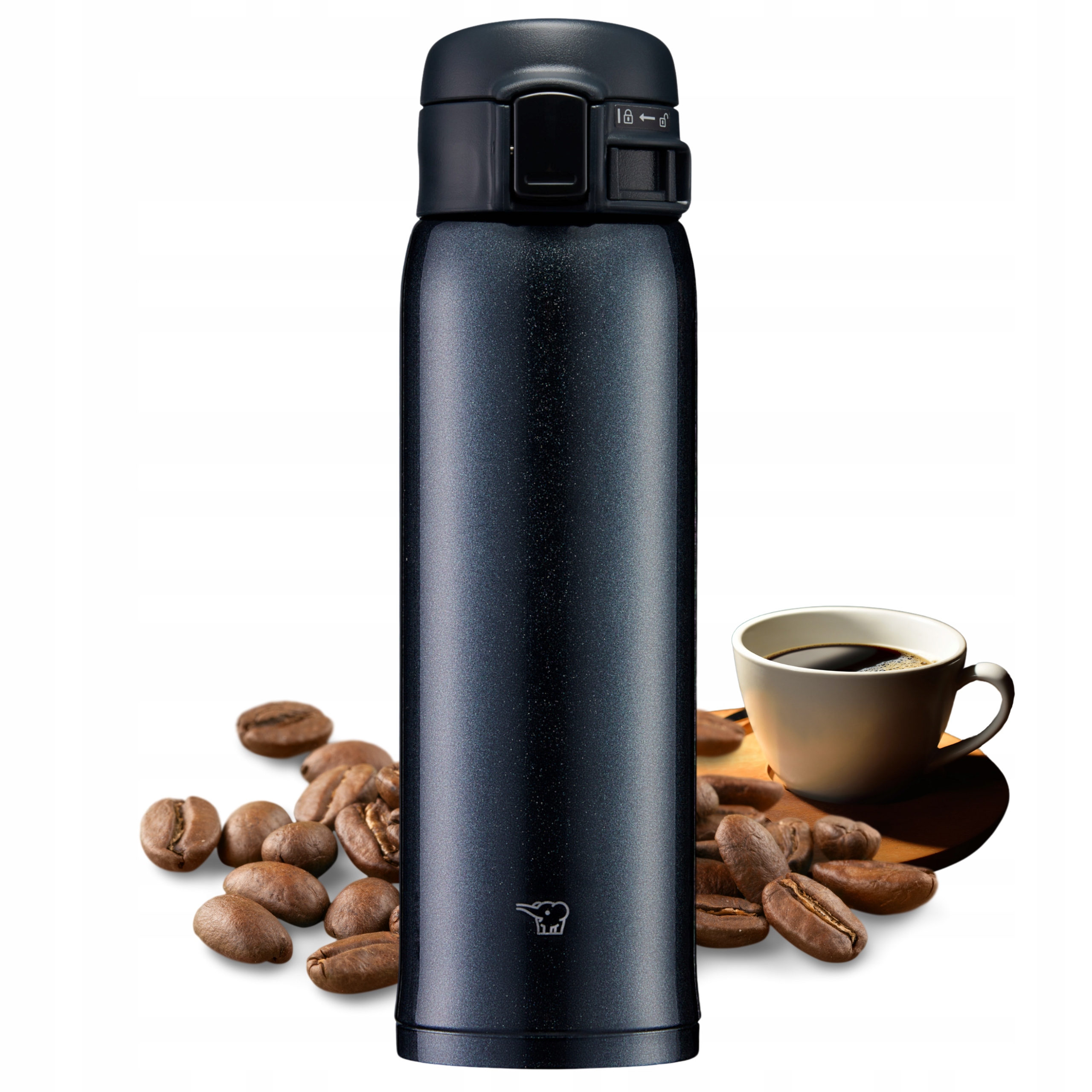 Termohrnek na kávu Zojirushi 480 ml Vakuová termoska SM-SR48E-BC Černá