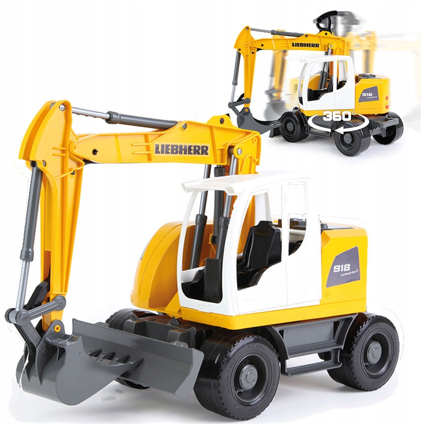 LENA WORXX KOPARKA POJAZD BUDOWLANY LIEBHERR 48 CM RUCHOMA ŁYŻKA Wiek dziecka 3 lata +