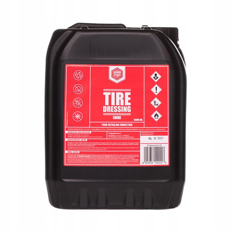 GOOD STUFF TIRE DRESSING dressing do opon 5000ml Stan opakowania oryginalne