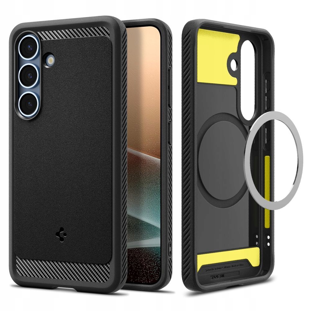 Silikonové Pouzdro Spigen Rugged Armor Magsafe Pouzdro Galaxy S25 5G