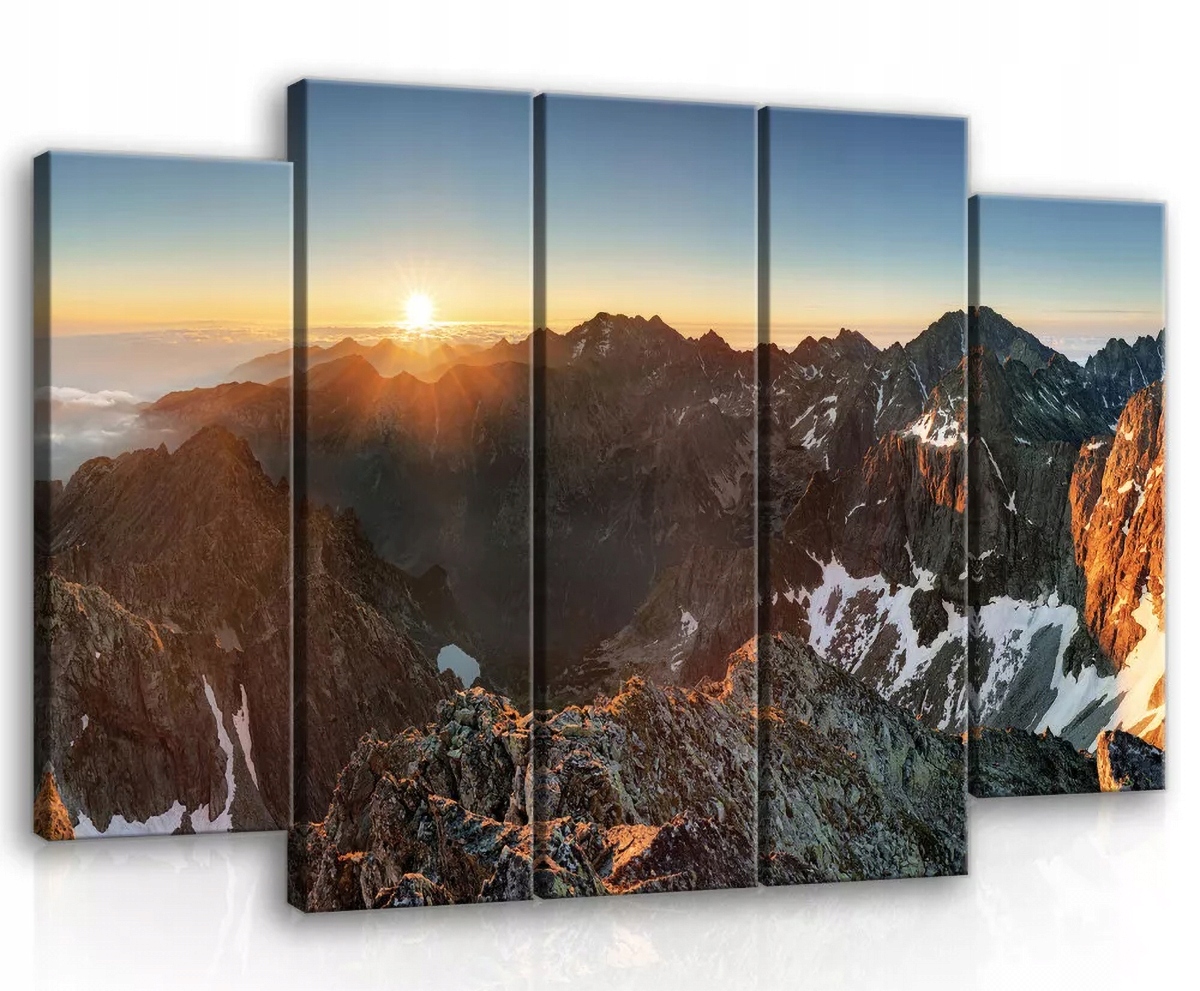 Obraz Na Plátně Canvas 150x100 Hory Tatry Slunce