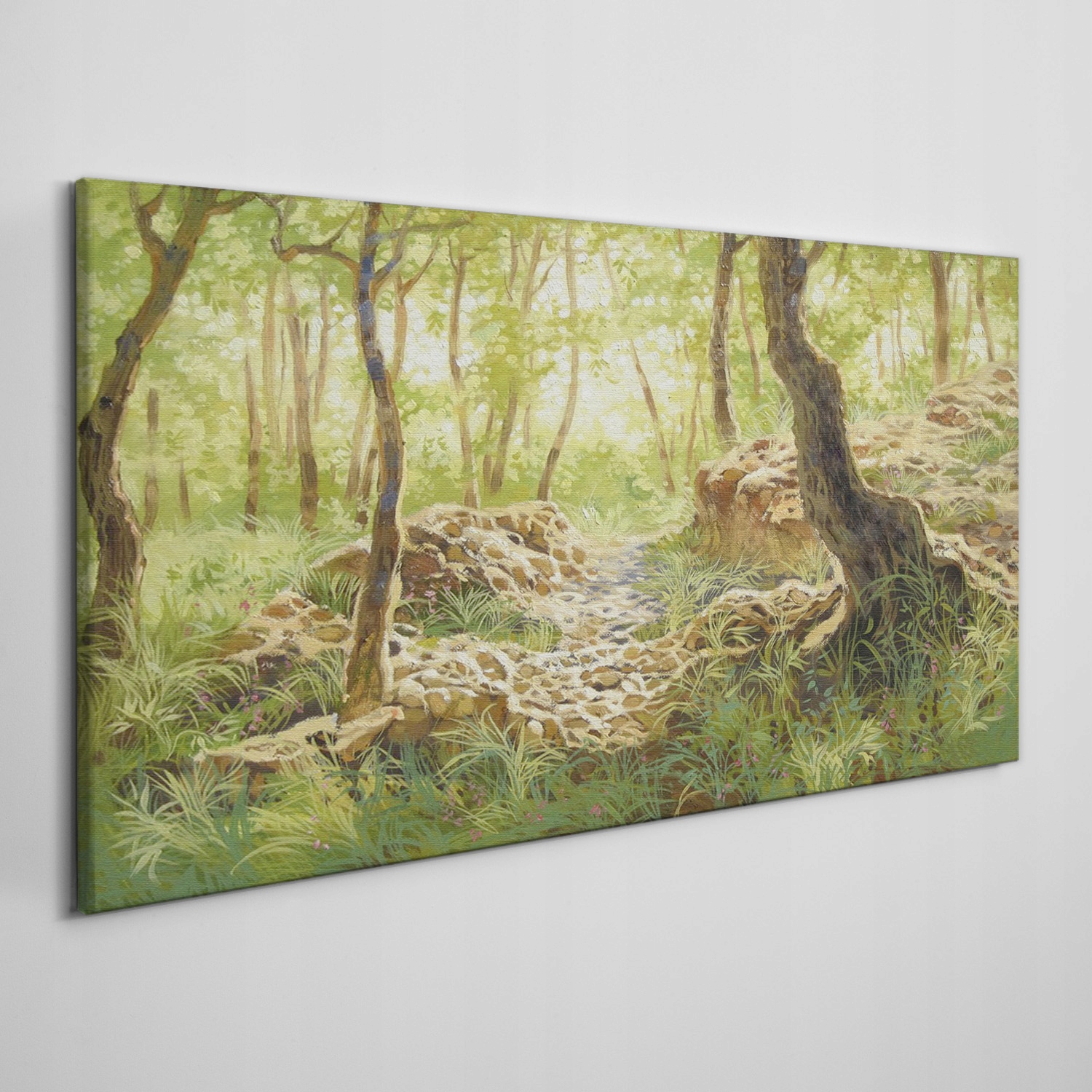 

Obraz na ramie płótno Las skały przyroda 140x70 cm