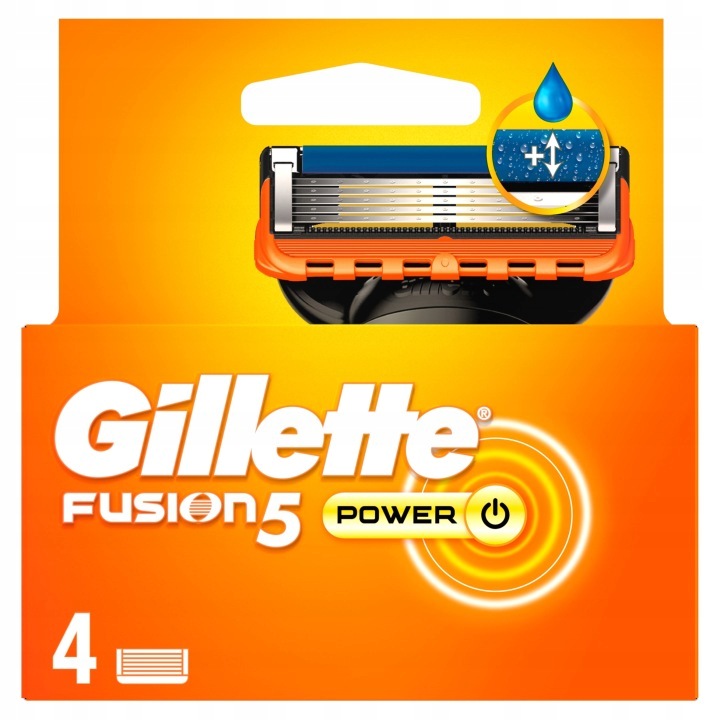 Náplně do strojku Gillette Fusion Power 4 kusy, originální zabalené
