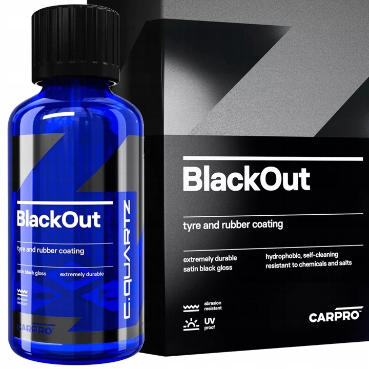 CarPro CQuartz BlackOut powłoka ochronna do opon i elementów gumowych 100ml